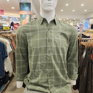 BOMBBOOGIE kemeja pria lengan panjang hijau 24970B5NO