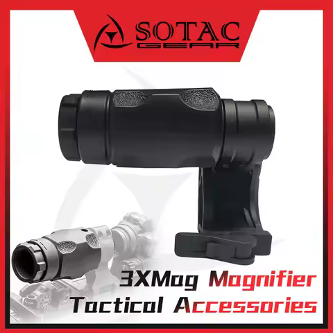 SOTAC Wea-pon 3XMag Magnifier Scope With 2.26 Inch FTC Tactical Aim Mount with Full Markings