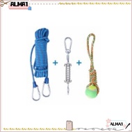 ALMA Dog Rope Toy, 5m Cotton Rope Tug of War Toy, Dog Gifts Outdoor Dog Toy Dog Teething Toys Large Medium Dogs