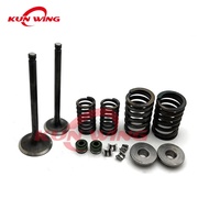 Intake Exhaust Valve Stem Valve Guide Spring Assembly Fit for Suzuki GN125 GS125 GN GS 125 125cc Mot