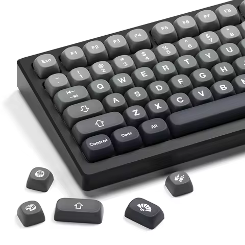 XVX Popular Coconut Grey MOA Profile Kyecaps Dye Sublimation PBT Keycaps Customs Double shot Keycaps