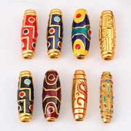 Seiko Nine-Eyed Dzi Beads Passepartout Pendant Blue Six-Eyed Spacer Beads Transfer diy Bracelet Wenw