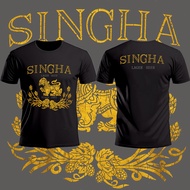 เสื้อยืดสิงห์เบียร์สไตล์วินเทจ Singha Beer T-shirt