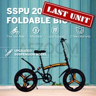 【🇸🇬 Stock】SHIMANO SSPU Foldable Bicycle 20 inch with Suspension Folding Bike Disc Brake Lightweight