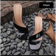 Women's Sandals with 5 cm Violet Heels Elegant Women's Heels 5 cm