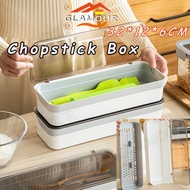 [SG] Chopstick box Rectangle Drainable Cutlery Chopstick Spoon Fork Storage Box Cutlery drainer box 