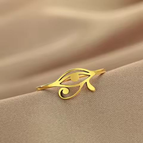 Chandler Key of Life Ring Eye of Ra Ring Egyptian Eye Ring Eye of Horus Ring Charm Jewelry Girlfrien