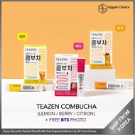 [READY TO SHIP / BTS JUNGKOOK CHOICE] TEAZEN KOMBUCHA 10T / 30T with Bottle (LEMON/BERRY/CITRON)