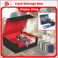 【Freebies】card box Card Storage Box / PU Leather Magnetic Card Storage Box / pokemon card storage bo