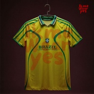 BRAZIL VINTAGE JERSEY BRAZIL RETRO JERSEY/ BRAZIL CASUAL JERSEY/ FULL PRINTING PREMIUM FABRIC