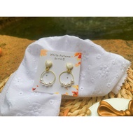 S925 Earring Innocent pearls loop dangle earring
