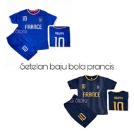 / FRANCE FOOTBALL JERSEY / NEWEST CHILDREN'S FRANCE FOOTBALL SET 2022-2023