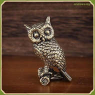 [ArutoxaMY] Brass Owl Figurine Sturdy Delicate Elegant Owl Statue for Car Desktop Table