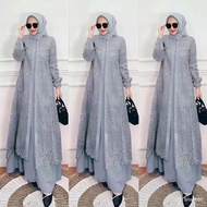 HAYYA DRESS NEW BRUKAT/ MUSLIM GAMIS/ HAYYA BRUKAT DRESS LUXURY PARTY GAMIS DRESS CRINKLE BRUKAT DRE