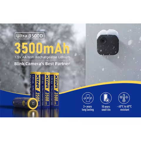 4-20pcs XTAR Ultra3500D 1.5V AA Ultra 3500mAh Disposable Lithium Iron Battery High Capacity Long-las