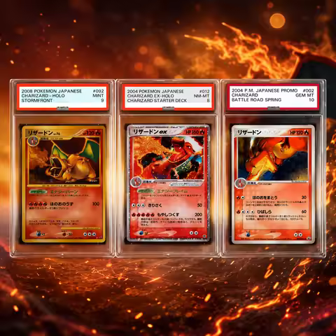 DIY PTCG Rating Card Collection Card CHARIZARD Flash Card Game Trading Card High Quality Replica Car