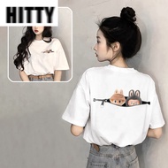 HITTY100%Cotton woman tshirt oversize korean style woman baju wanita baggy shirt oversized shirt wom