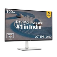 Dell-S2725DS-Grey 68.47cm (27") QHD Monitor 2560x1440 at 100Hz, Built-in 5w Dual Speaker, Response T