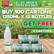 BUNDLE OF 100 CARTONS : SPRITZER MINERAL WATER 1250ML x 12 BOTTLES