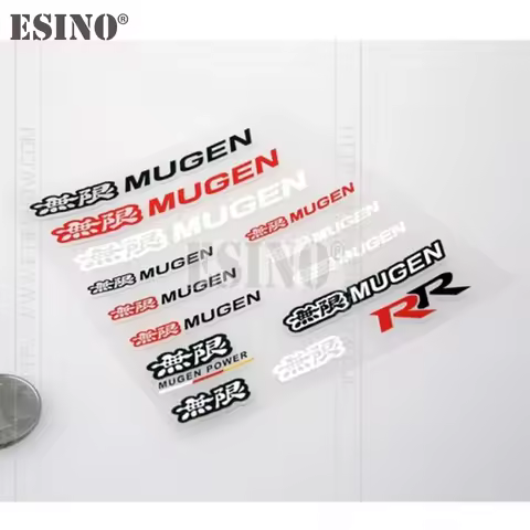 3D Mugen PVC Adhesive Decal Decorative Sticker Vinyl Set for Mugen Power Mugen R