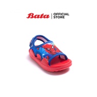 Bata บาจา รองเท้าแตะ ใส่ลำลอง รองเท้าใส่เล่น รองเท้าเด็กอ่อน หัดเดิน สายคาดลายการ์ตูน Spiderman สำหรับเด็กเล็ก รุ่น Shamrock สีแดง 1599544