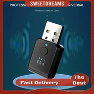 FM01 Car Handsfree Bluetooth-Compatible Receiver Wireless Calling FM Adapter