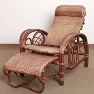 ST-🚤Moshen Rocking Chair for the Elderly Complete Plant Rattan Chair Folding Chair Nap Recliner for the Elderly Leisure