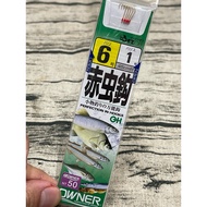 [OWNER OWNER] (Red Worm Hook) (NO20021) (45cm) (With Barb) [Tie The Strand Set]