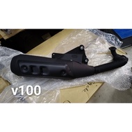 SUZUKI V100 EXHAUST PIPE/MUFFLER EZOS-SUZUKI V-100 SKUTER SCOOTER EKZOS STANDARD