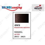 Scratch Removal Spray Paint for TOYOTA ALTIS DARK BROWN color code 4W9 - PHANTOM BROWN genuine REPAI