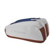 WILSON Roland-Garros Super Tour Tennis Racket Bags - Clay/White/Navy