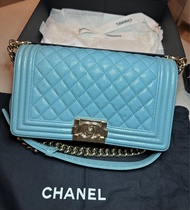 Boy Chanel 手袋 (Tiffany Blue)