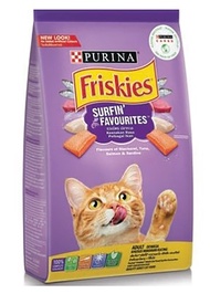 friskies surfin turfin favorites รวมมิตรปลาทะเล (สีม่วง)​6.6kg เปลียนถุงบรรจุรักษ์โลก