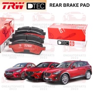 TRW DTEC REAR BELAKANG BRAKE PAD MAZDA 2 DJ DL 1.5 SKYACTIV CX-3 CX3 CX5 CX-5 (2012-2015)