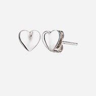 Poh Heng Jewellery 18k White Gold Heart Earrings