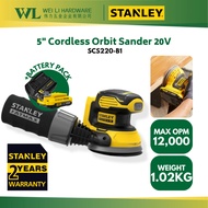 STANLEY SCS220-B1 20V Fatmax 125MM 5" Cordless Orbital Sander / Stanley Sander Cordless / Sanding Ma