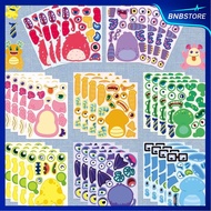 Shipped From Thailand 8 Sheets/Set DIY Make A Face Series monster club Sticker