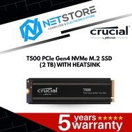 CRUCIAL T500 2TB PCIe Gen4 NVMe M.2 SSD WITH HEATSINK - CT2000T500SSD5