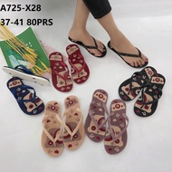 TERBARU LAGI TRENDY SENDALS JEPIT TEPLEK WANITA MOTIF BERDURI SEHAT ANTI REMATIK FLAT KARET JELLY ST