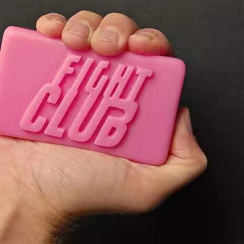 Fight Club Soap Mold Rectangle Moule Savon Moldes De Silicona Para Jabones Zeep Maken Making Supplie