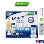 Sữa Ensure nước hương Vani Ensure Original Vanilla 237ml Thùng 30 chai