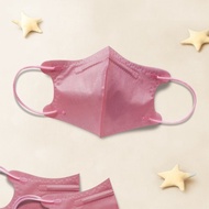 盛籐/醫用口罩/5~12歲/兒童立體30入/粉彩系列/海星紅/素色