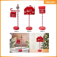 [tenlzsp9] Christmas Mailbox Statue, Christmas Decorations, Creative, Garden Decor, Sculpture Metal 