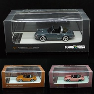 [Winged Cloud] Singer 964 Targa Convertible Pink Gray Orange Tricolor Precision Resin Car 1/64