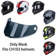 HNJ Helmet Visor Clear/Black Motorcycle Reflective Lens Wind Shield Sun Visor
