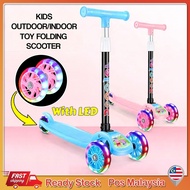 Kids Scooter Balance With LED Wheel Light ( 3 Wheel Balance Scooter ) Blue & Pink