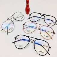 Aviator model glasses frame minus lens package