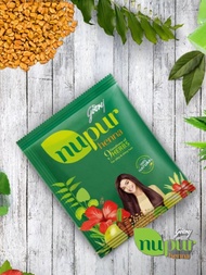 Godrej Nupur Original Henna Powder Colorful Plant-Based Hair Dye No Additives Glossy Shiny Hair Natu