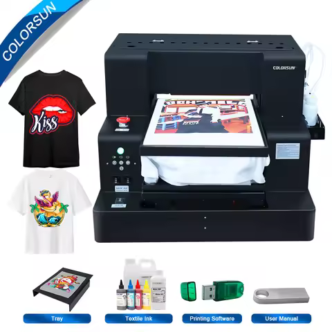 Colorsun A3 DTG Printer L805 Direct To Garment Printing machine Impresora DTG A4 A3 DTG Printer For 