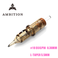 Ambition Kim hộp mực hình xăm Mô-đun 20 cái Lót tròn # 10 bugpin (030mm) 1RL 3RL 5RL 7RL 9RL 11rl 14